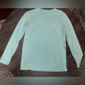 Vineyard Vines Whale Long Sleeve Tee Light blue size Extra Large